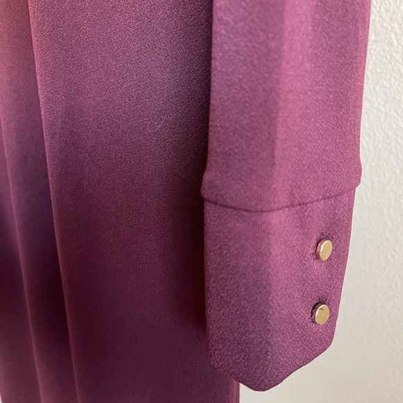 NEW! H&M Berry Maroon Burgundy Stretchy Dress (size S, M, L, XL) - Picture 3 of 7